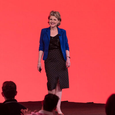 Caroline Dowd-Higgins on stage