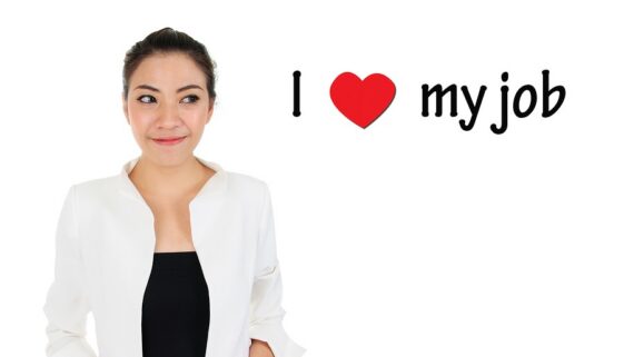 I love my job for human resources management concept