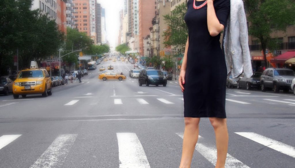 headless woman NYC street