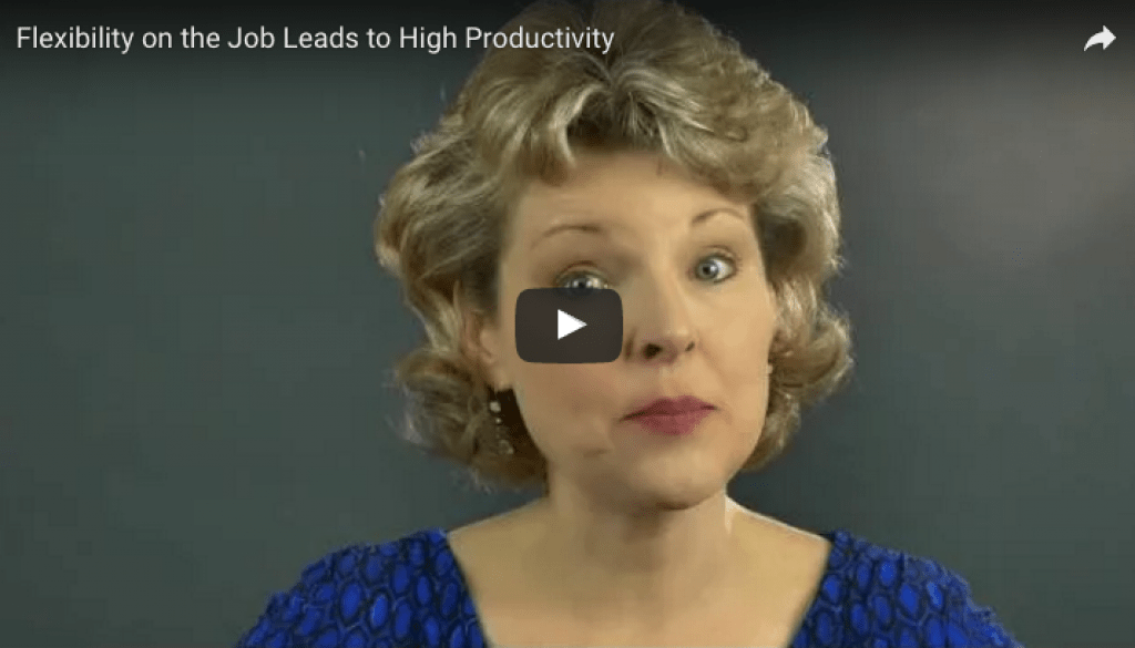 Flexibility on the Job Leads to Higher Productivity