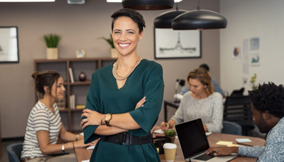 Successful young business woman
