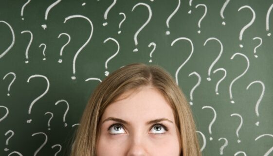 woman question marks