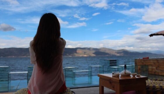 woman relaxing